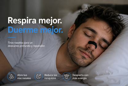 Tiras Nasales para Dormir y Entrenar | Pack 30 unidades