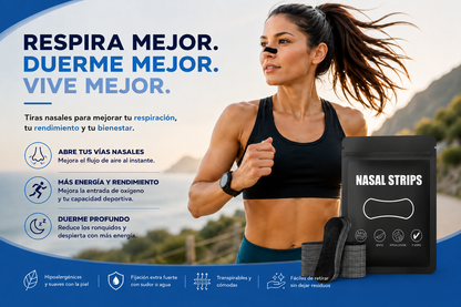 Tiras Nasales para Dormir y Entrenar | Pack 30 unidades
